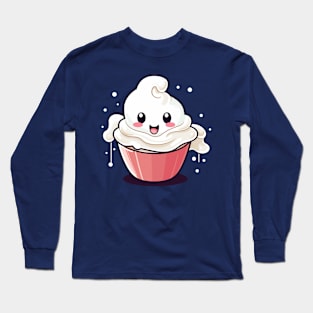 Cream Ghost Cute Long Sleeve T-Shirt